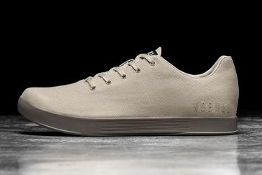 Nobull Canvas Men's Trainers Beige | Australia (NO7190)